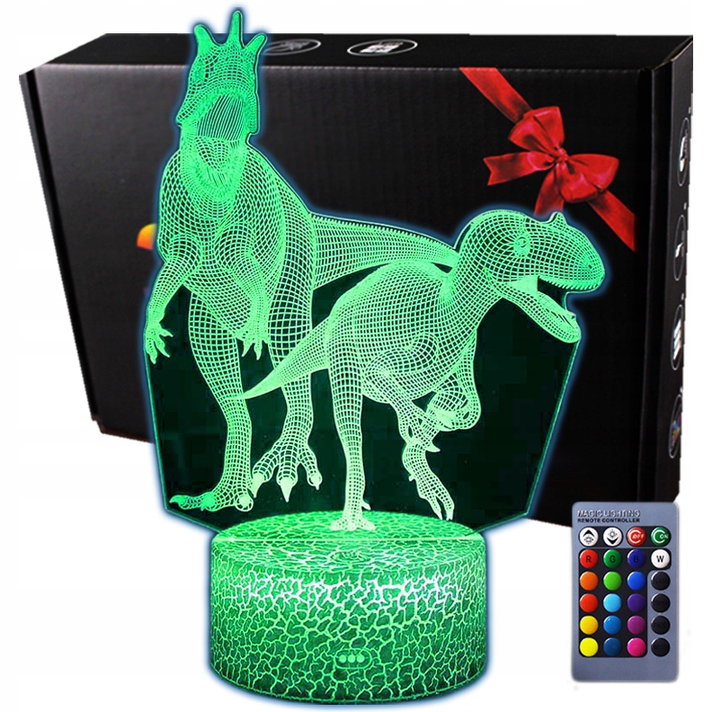 

Lampka 3D nocna led usb Park Jurajski