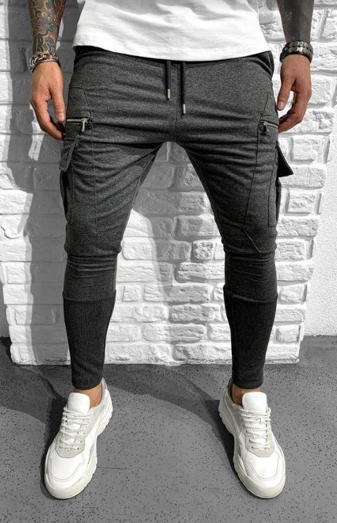 

Black Island r.M joggery Slim szare Unikatowy styl