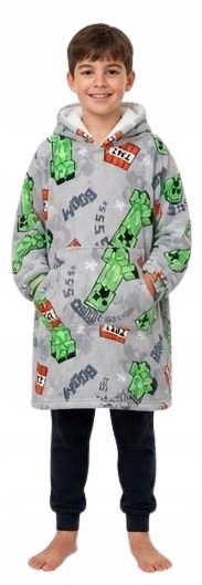 Kocobluza Minecraft Koc Z Kapturem Bluzowy Szlafrok Minecraft 122-164