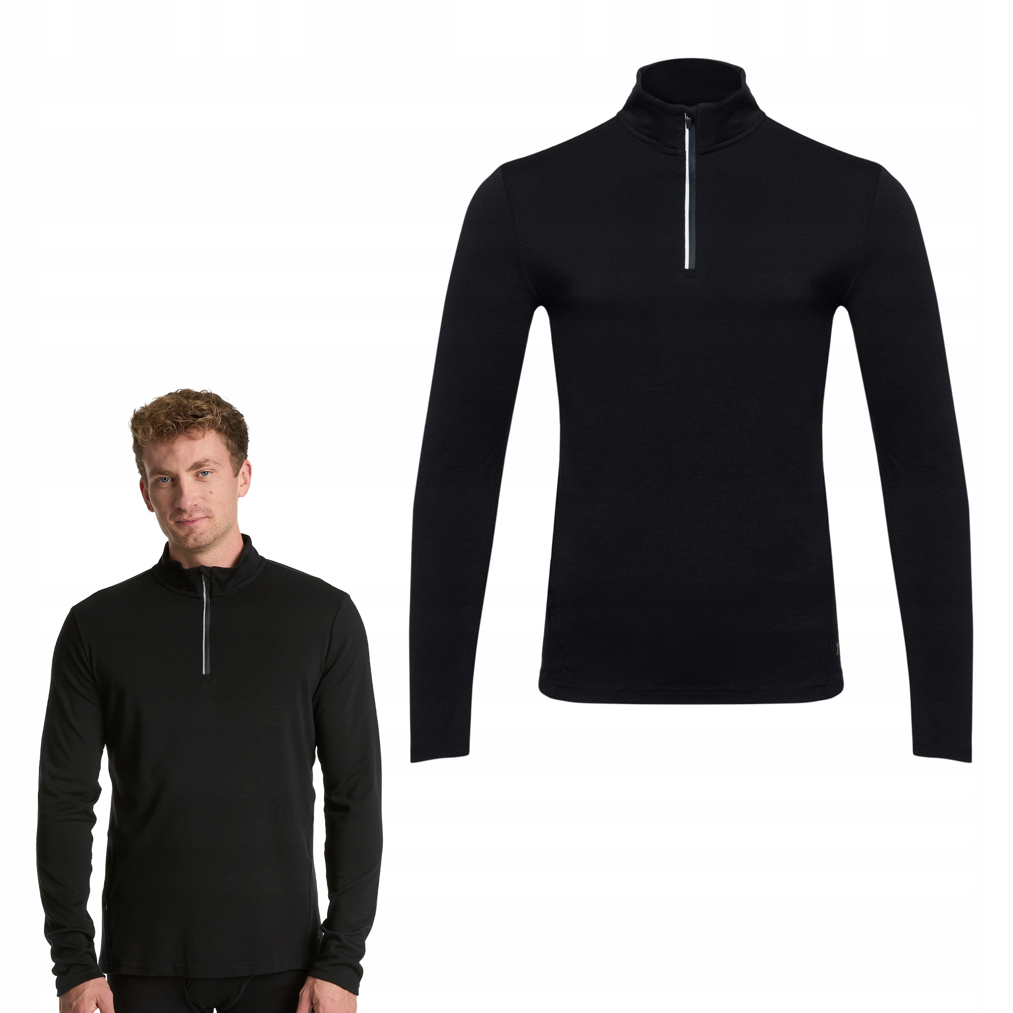 Bluza termoaktywna Męska góra 100% Merino Woolcano wool wełna merynosa XXL