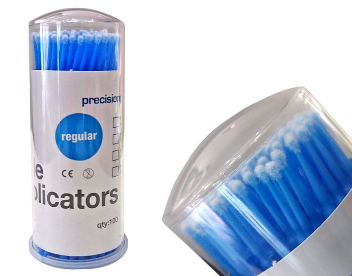 MIKROSZCZOTECZKI APLIKATORY DO RZĘS 100szt REGULAR