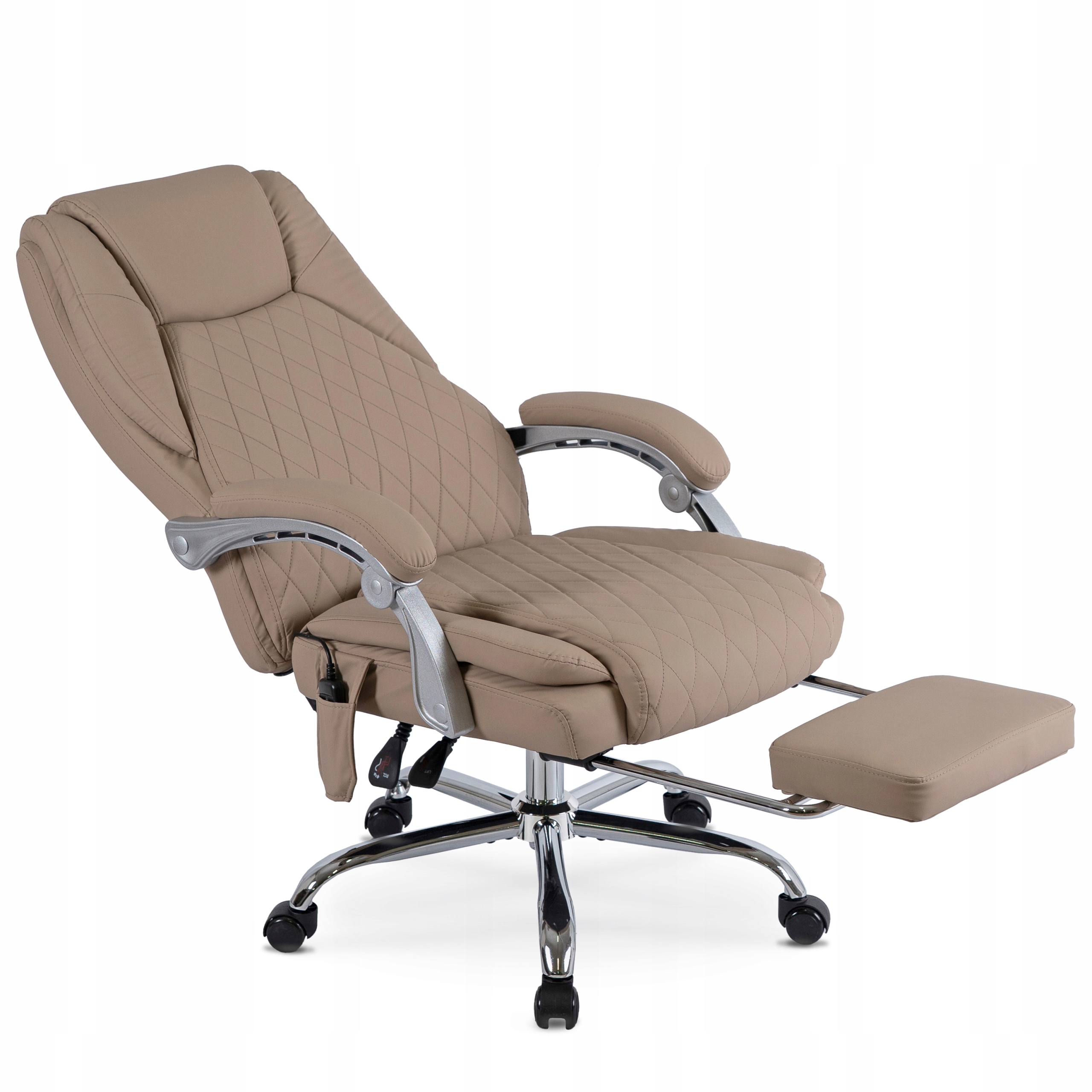 Kancelářská otočná židle s masáží K Psacímu Stolu k počítači Béžová Giorgio