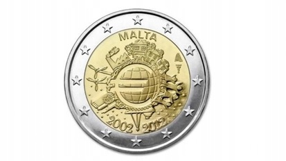 2 Euro (2012) Malta - 10 lat euro