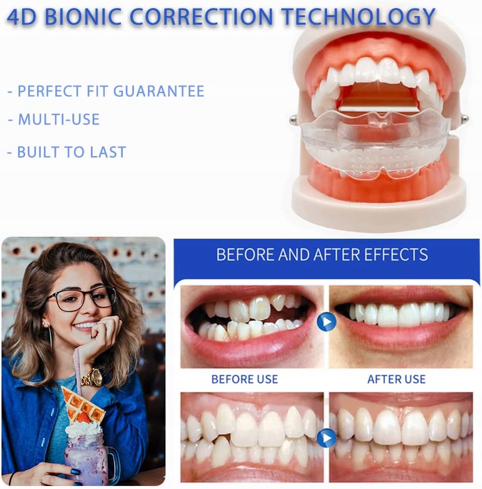 PROSTE ZĘBY TRAINER APARAT ORTODONTYCZNY TWARDE A1-A3 Waga 25 g