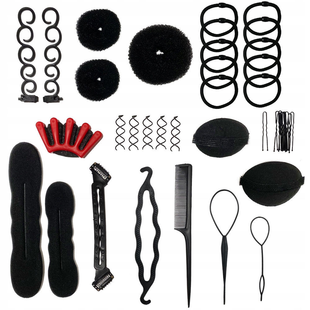 ZESTAW DO WŁOSÓW SPINKA KOK TWISTER WARKOCZYKI XXL