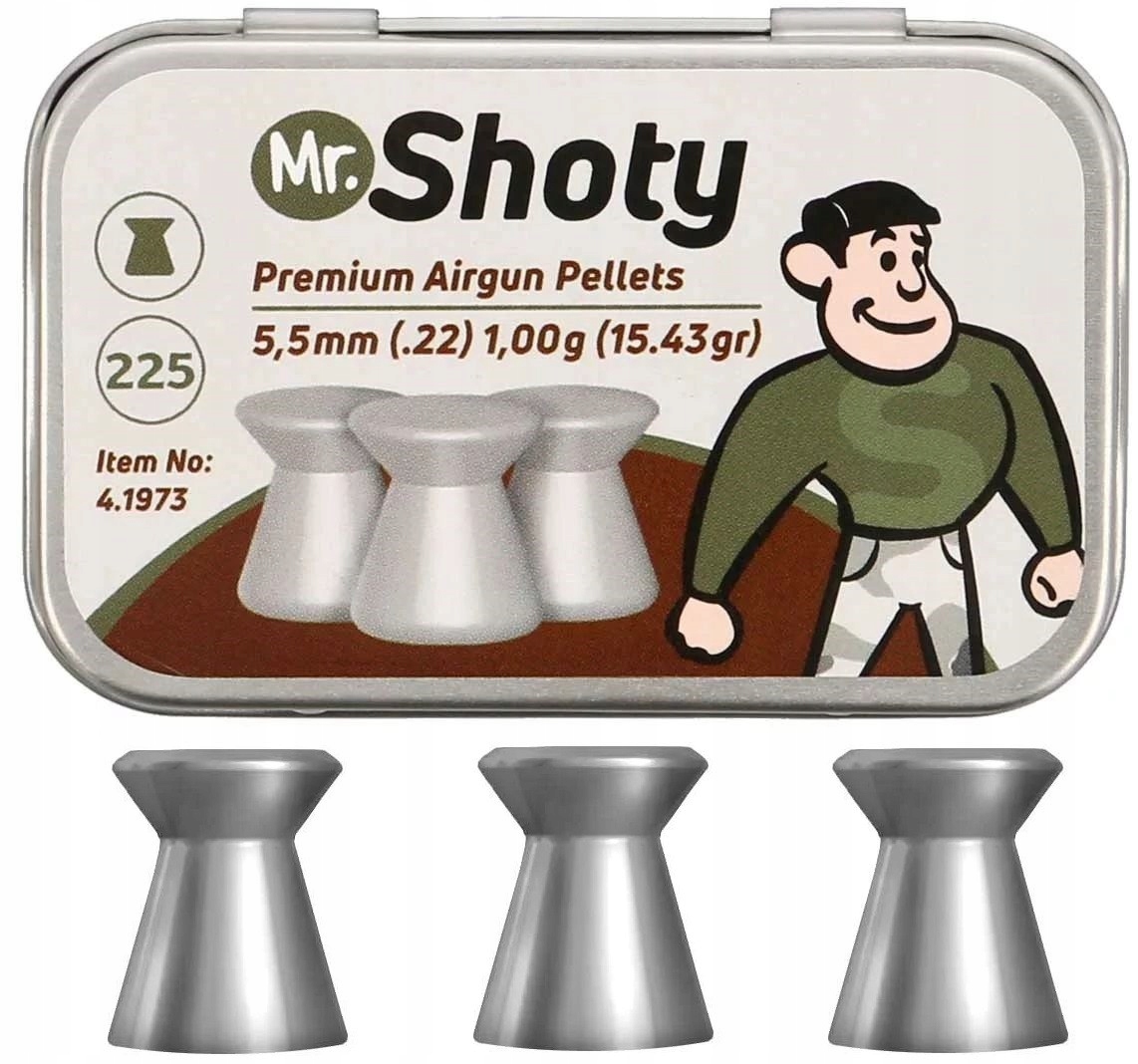 Śrut płaski Mr. Shoty 5,5 mm 1,00 g 225 szt.