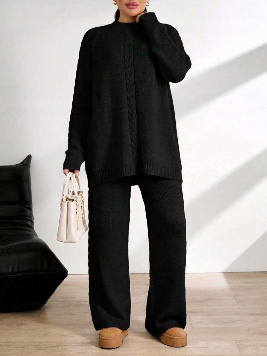 Shein Svetr Kalhoty Komplet 1TQ S06__46