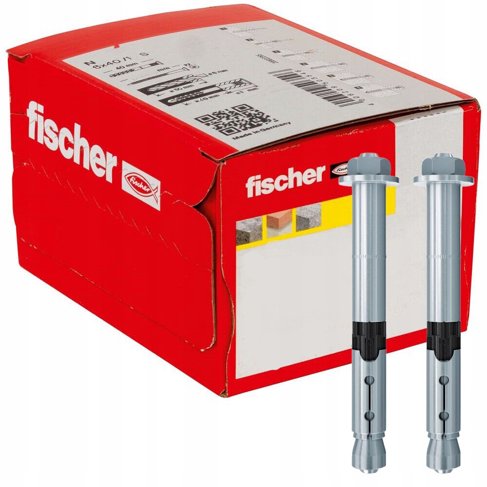 Fischer Kotva pre vysoké zaťaženie Fhii 24/100 s maticou a závitom 5ks