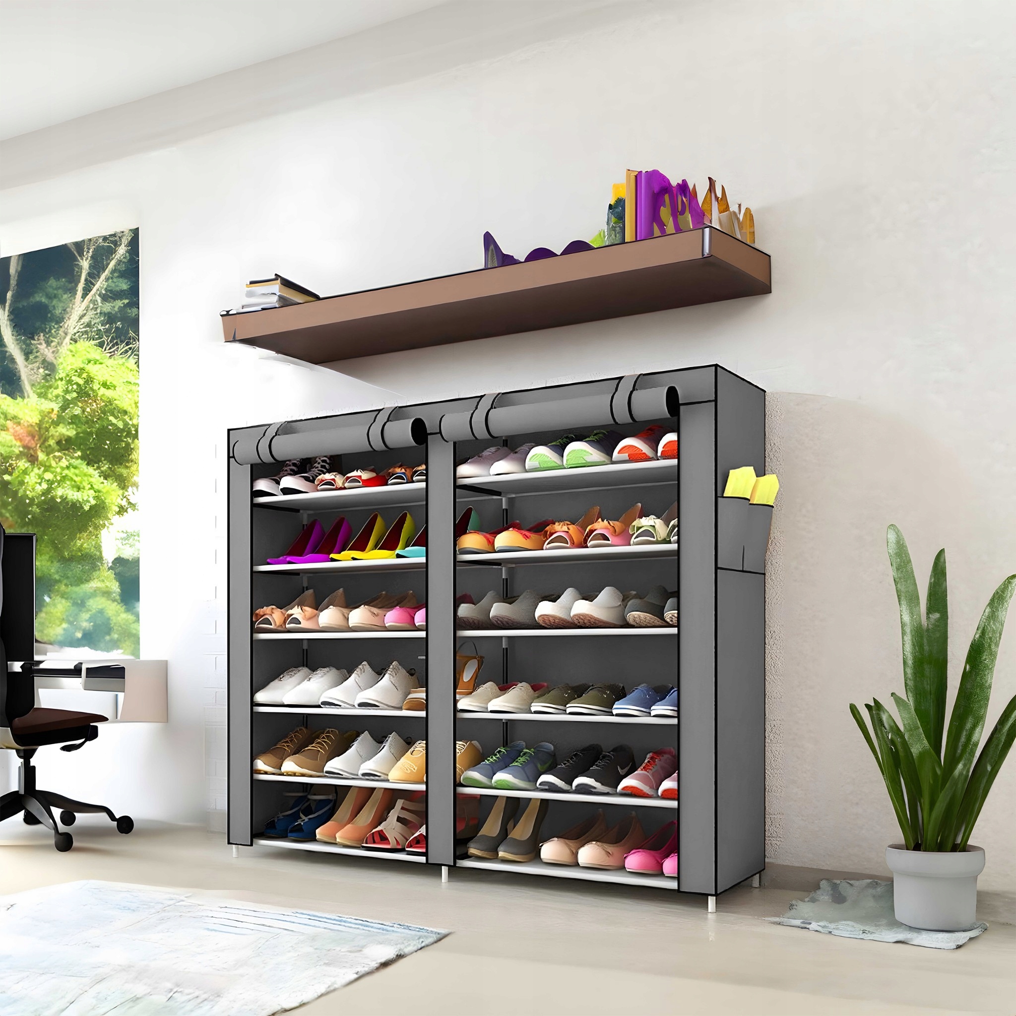 SZAFKA REGAŁ NA BUTY TEKSTYLNA SZAFA MATERIAŁOWA SKŁADANA ORGANIZER XXL Marka Retoo