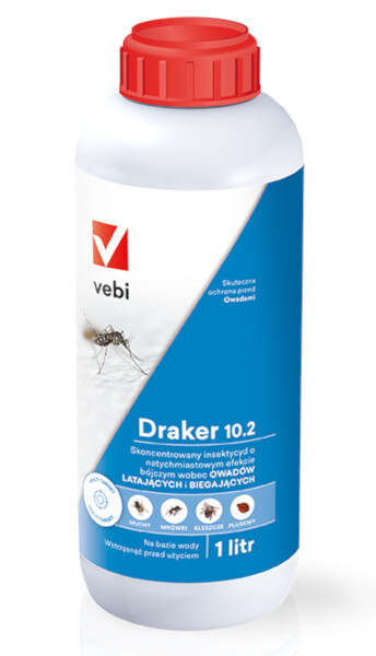 Draker 10.2 płyn na pchły Kleszcze mrówki 1L