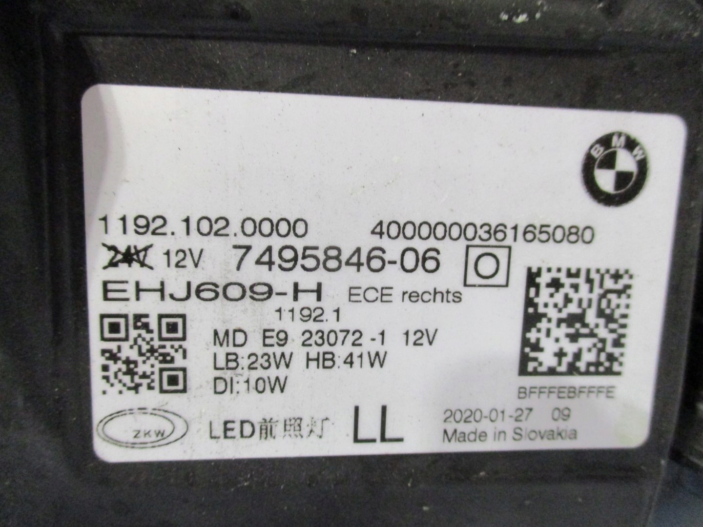 light FULL LED BMW 4 G22 COUPE 7495846 7495845