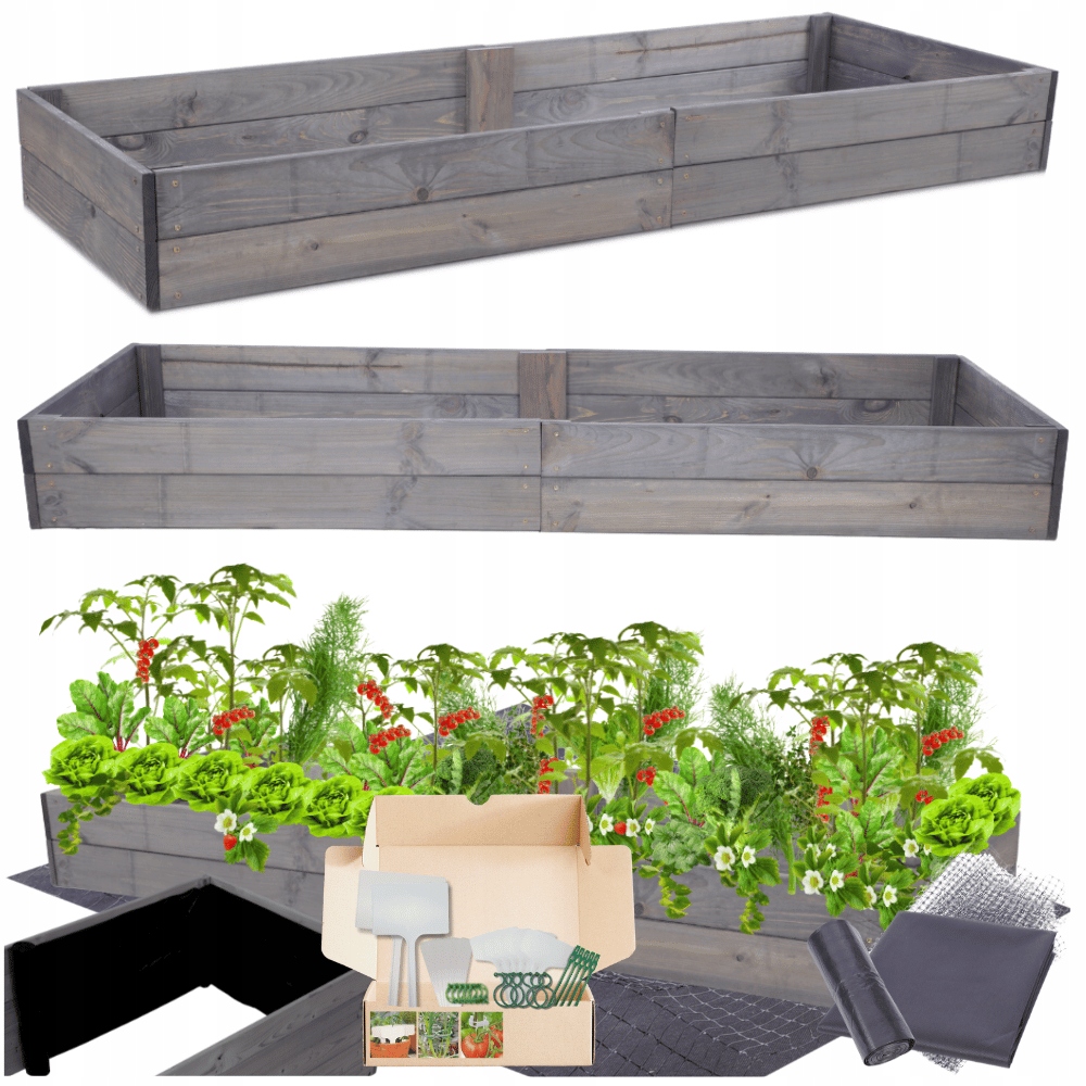 Vyvýšený záhon zeleninový záhon truhlík pařeniště květináč impregnace 18x200x60