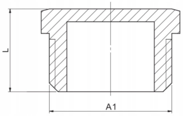 KOREK MOSIĘŻNY 3/8' Typ kształtka