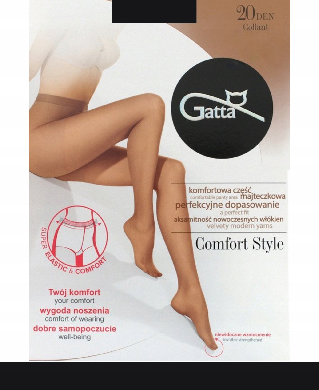 

Gatta Comfort Style Raj. dam. 20den 2-S Nero