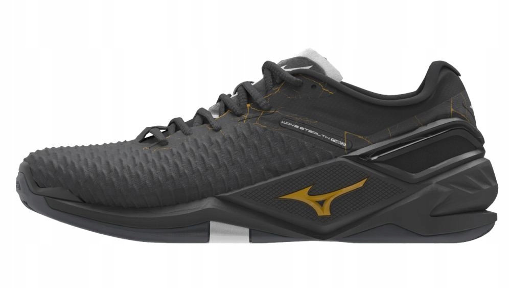 Mizuno Wave Stealth Neo BlkOyster MPGold IronGat 51.0 15.0
