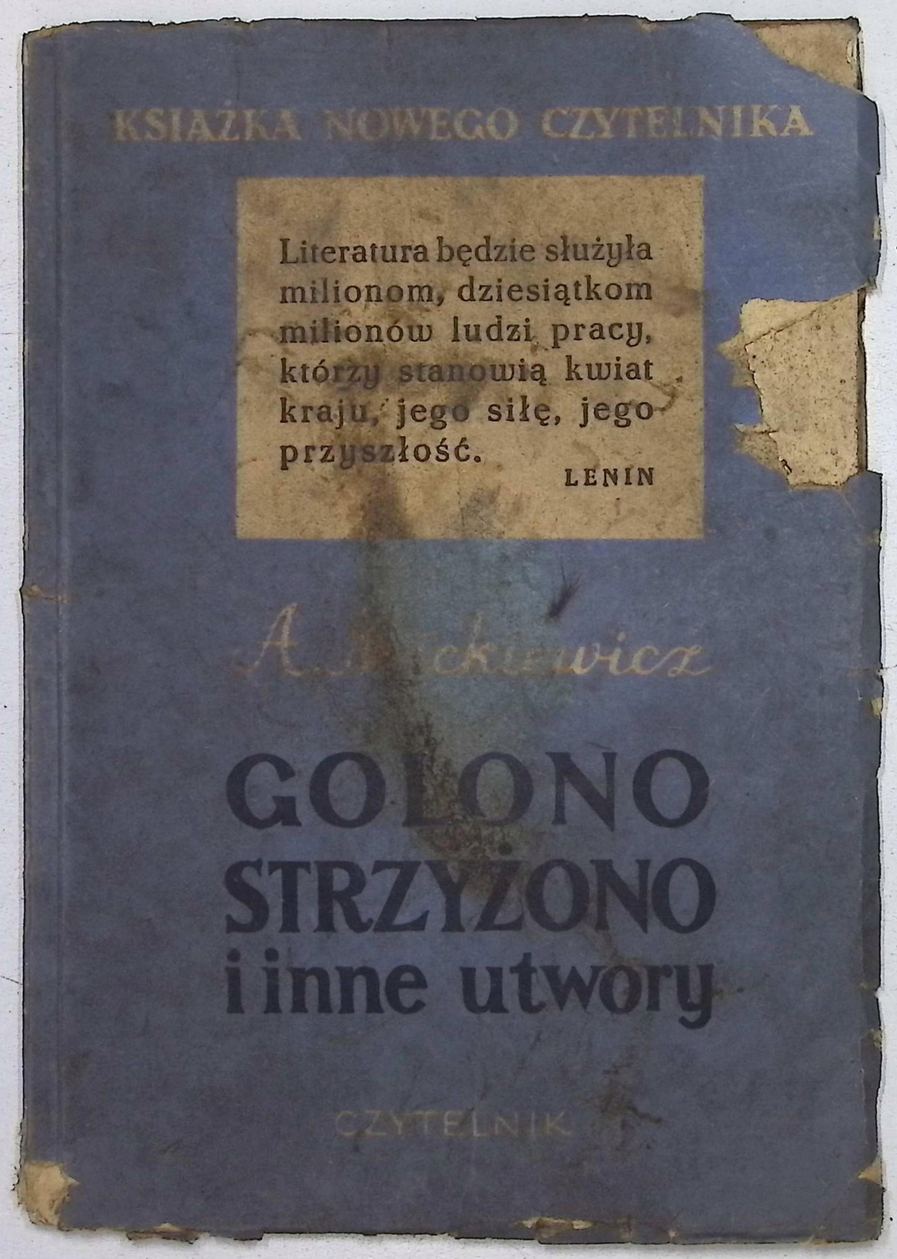 Golona Strzyżono i inne utwory (1950 r.) - A. Mickiewicz