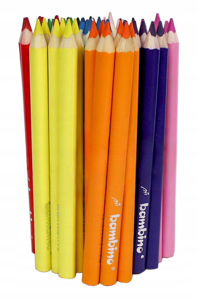 KREDKA BAMBINO GRUBA TRÓJKĄTNA POMARAŃCZOWA Marka Bambino