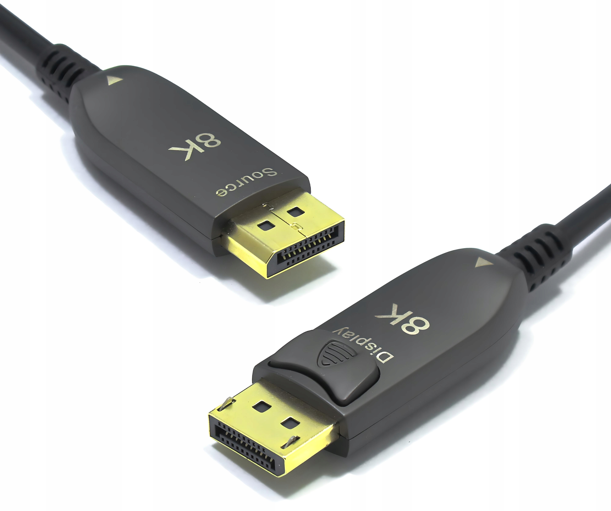 Kabel Displayport Aoc Optyczny Przewód Do Transmisji 8K 60Hz 50M