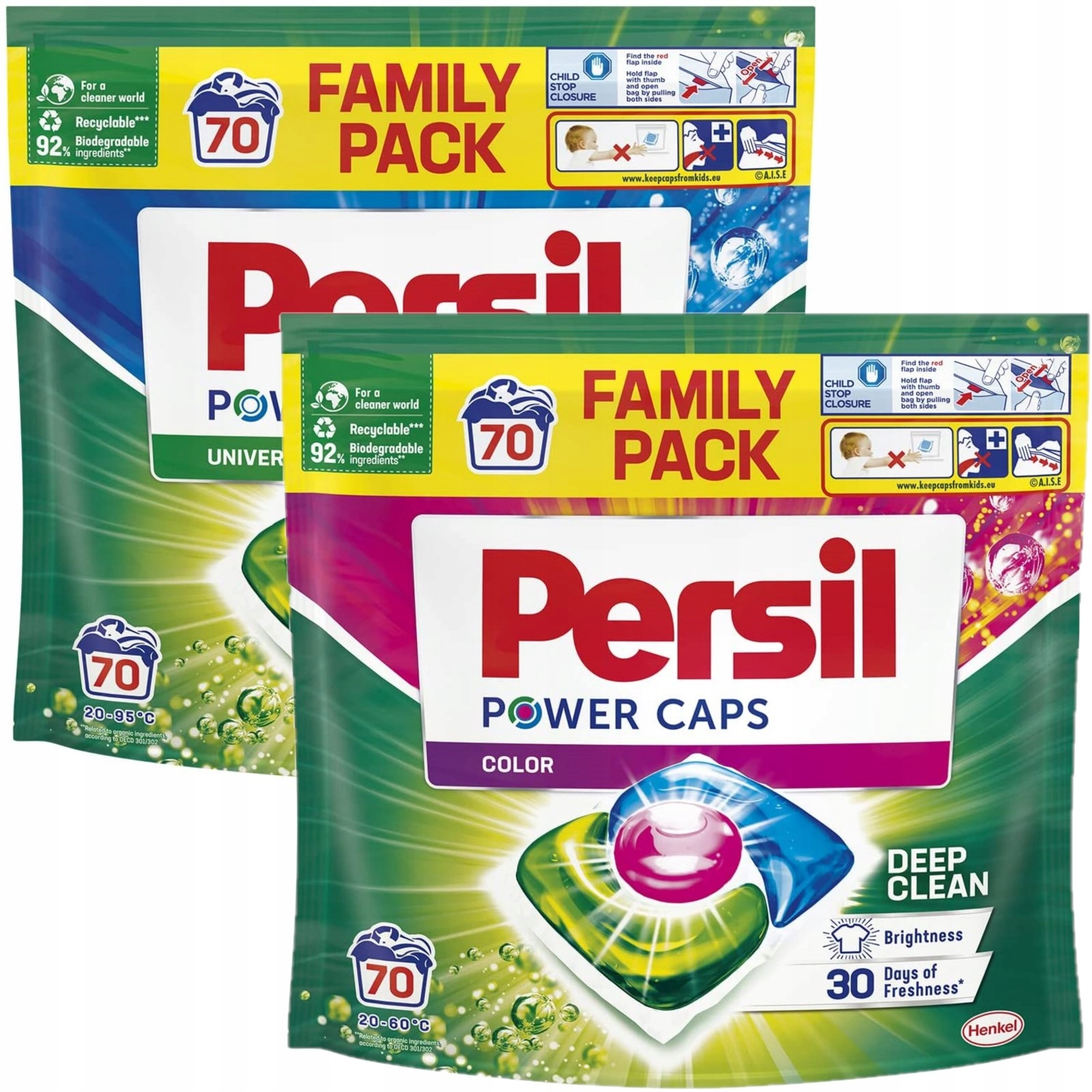 Levně Persil Kapsle Power Caps Barva BÍLÁ140 ks