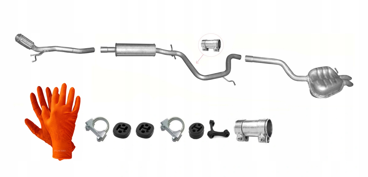 Vw Jetta III 2.0 TDi 101-104 kW (2005-10/2010) Sedan Výfukový Systém