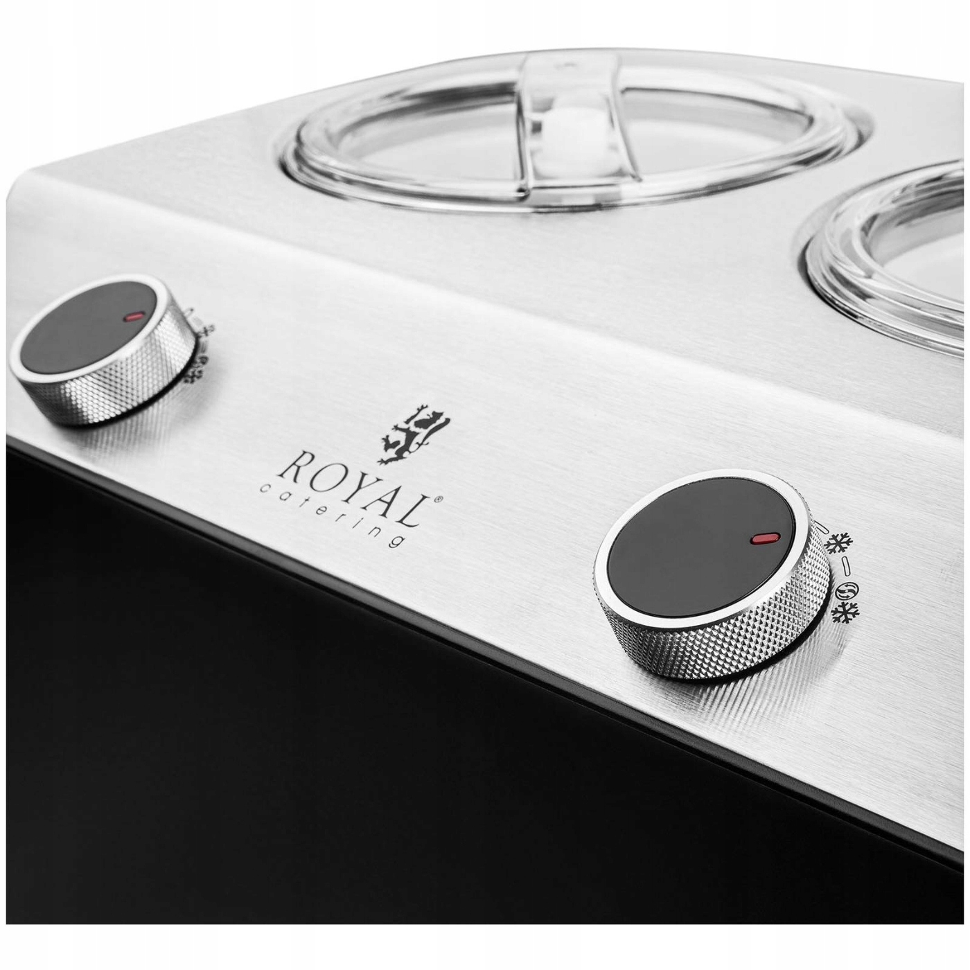 MASZYNKA DO LODÓW JOGURTU LODZIARKA 2,4l 2 SMAKI Marka Royal Catering