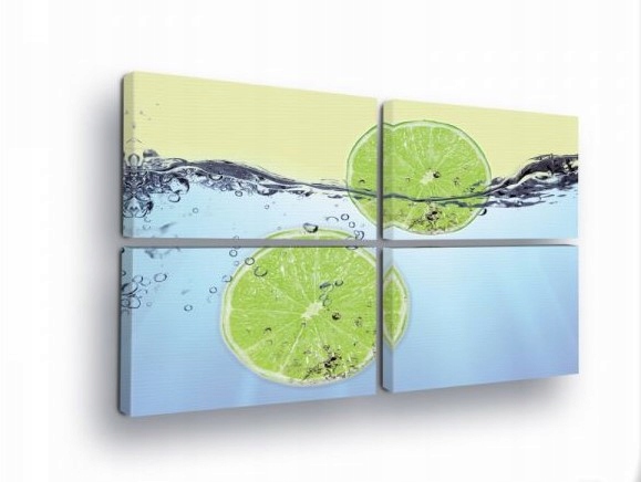 Obraz 120x80 Sviežosť citrusov chlad vody energia pohyb letná sviežosť