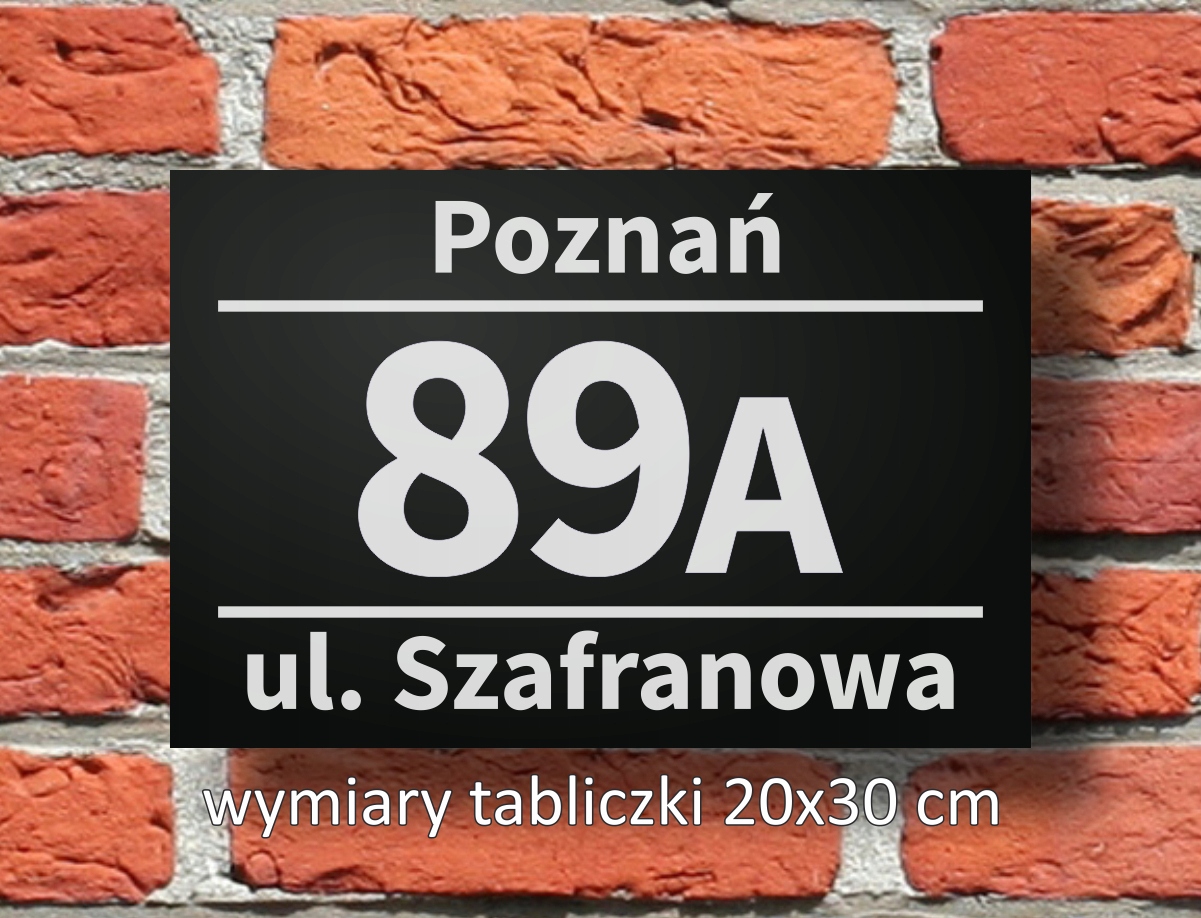 Nr domu tabliczka adresowa ALUMINIUM-CZARNY-MAT-7 Kod producenta brak
