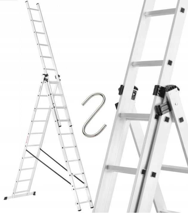 ALUMINIOWA DRABINA WIELOFUNKCYJNA 3X10
