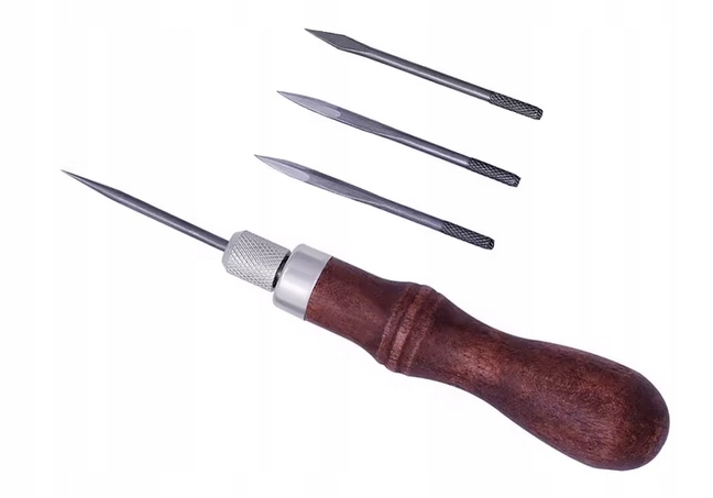 Šídlo špíz profesionální rýmovací ševcovské na silné kůže 4 v 1