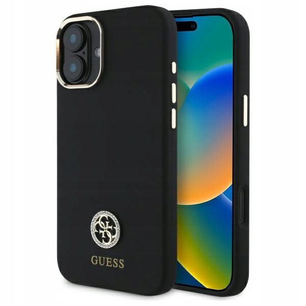 Guess GUHCP16SM4DGPK iPhone 16 6.1" černý/black hardcase Silicone Lo