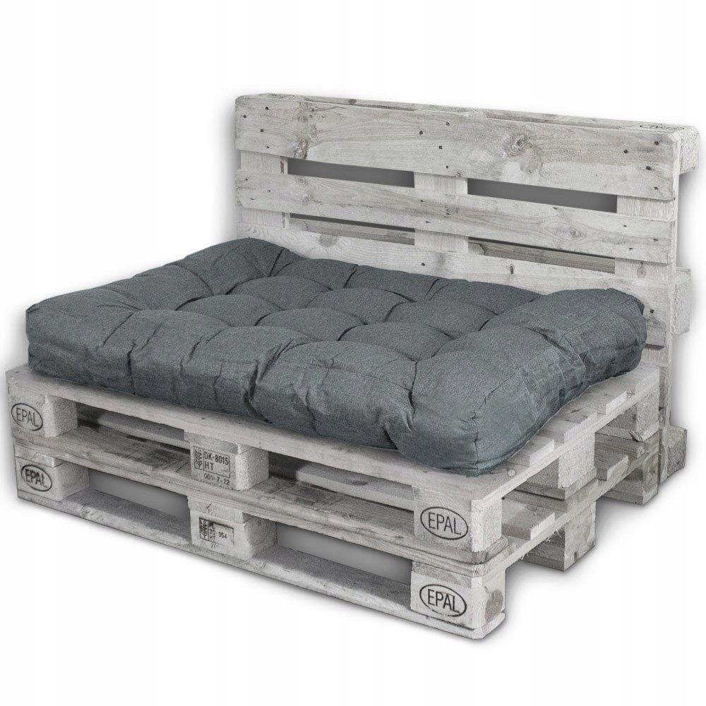Polštář Paletová prošívaná šedá 120x80 Sedák