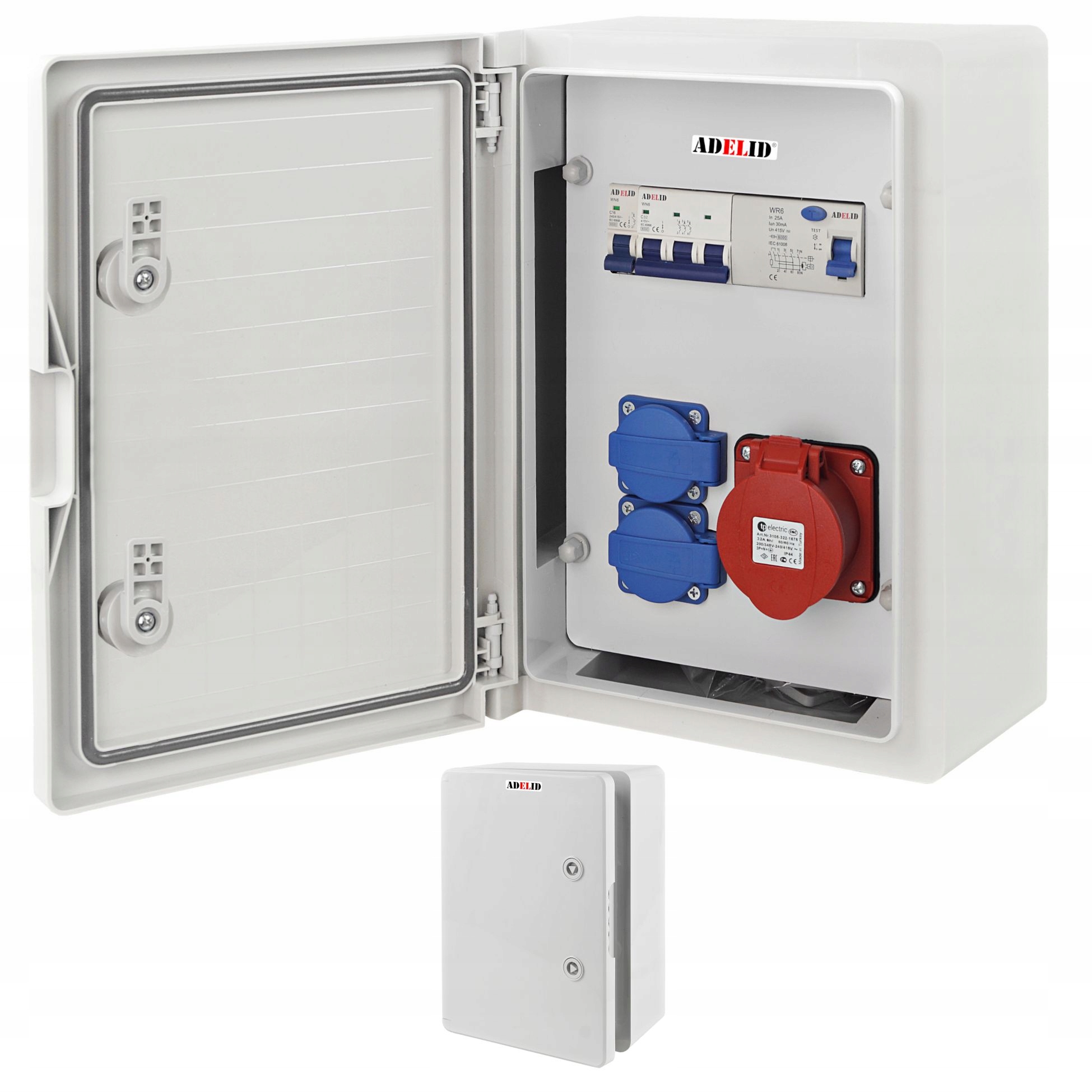 Rozdzielnica Elektryczna Rozdzielnia Skrzynka Budowlana Zabezpieczona 32/5