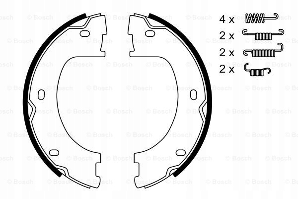 0986487751 - 0 986 487 751 BOSCH в сборе тормозных колодок, ham