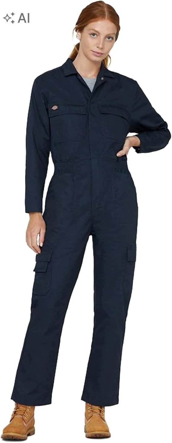 Dickies Tmavě Modrá Pracovní Kombinéza S Kapsami A Límečkem M 7EA