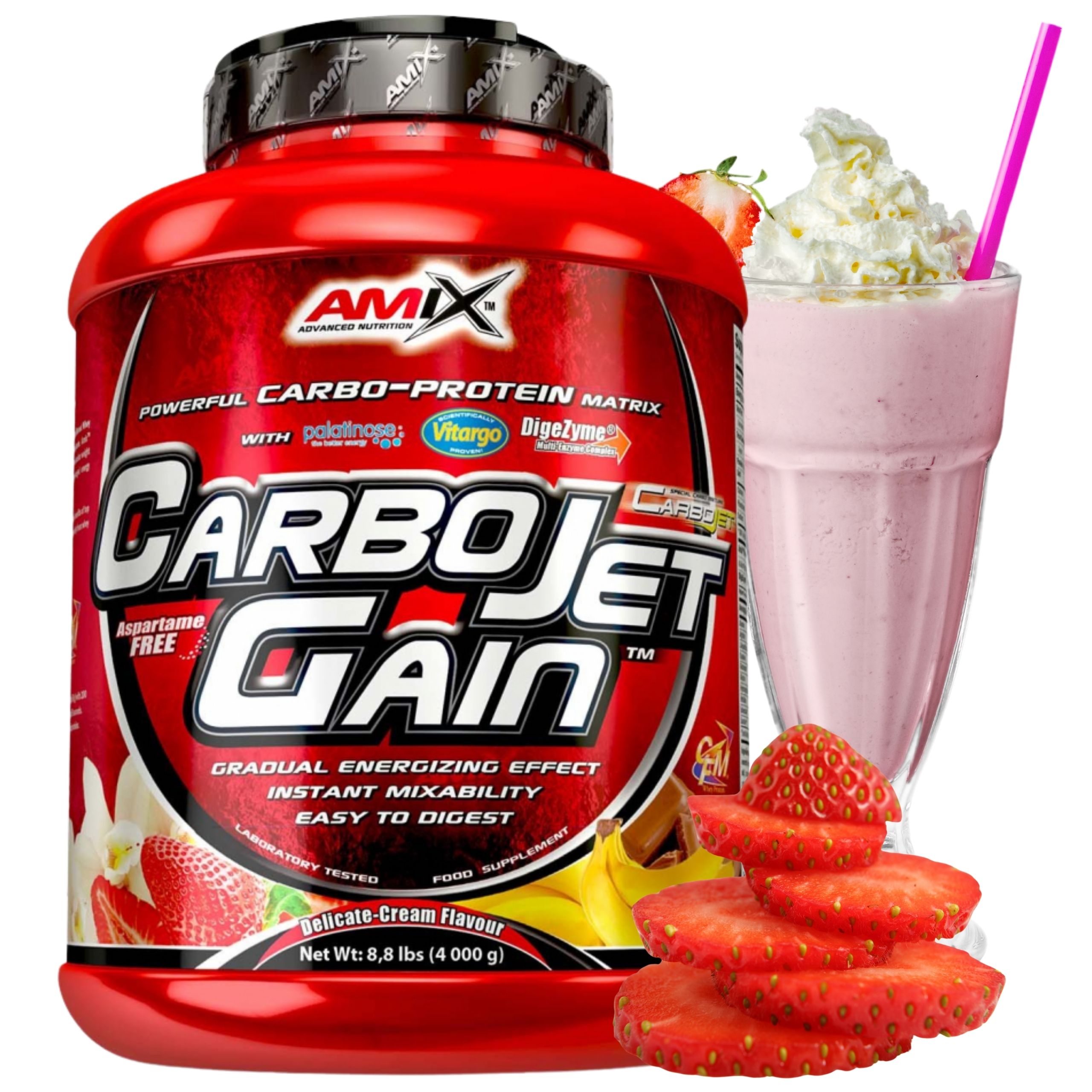 Protein Gainer na svalovou hmotu Vitargo Sacharidy Cfm Protein