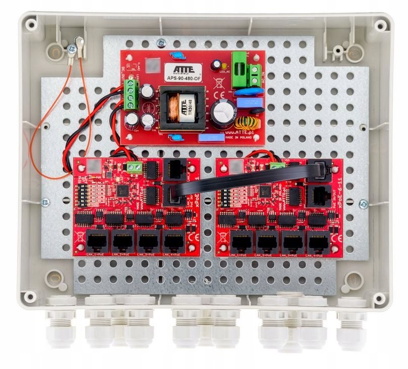 Prepínač pre 9 kamier IP-9-11-L2 Atte Ip Monitorovanie