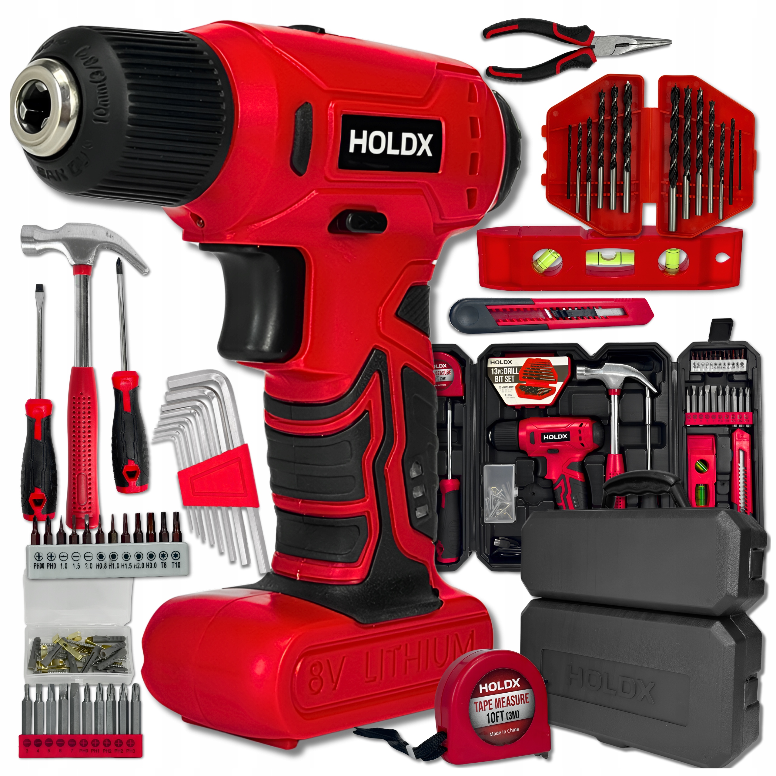 Rozsáhlá Domácí Sada Nářadí Pro Kutily Se Šroubovákem