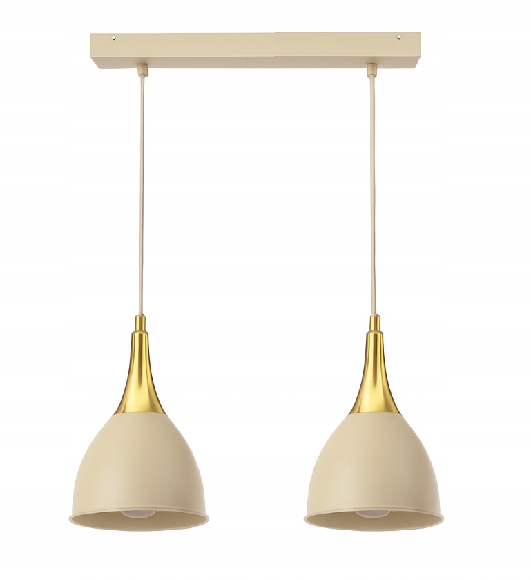 Moderní Závěsná Stropní Lampa Béžová Kašmírová Led E27