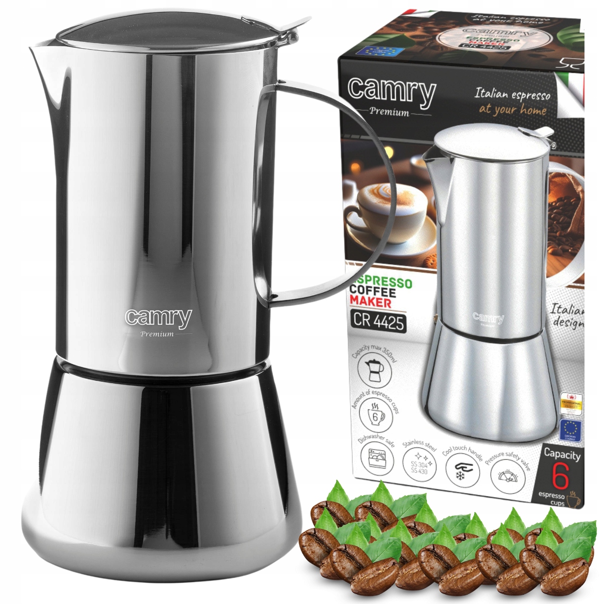 Camry CR 4425 Kawiarka 350ml – Intensywne Espresso w Domu i Podróży