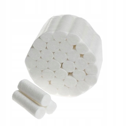 SEPARATORY WAŁECZKI BAWAEŁNIANE 38x10 mm DO PEDICURE 50 SZTUK