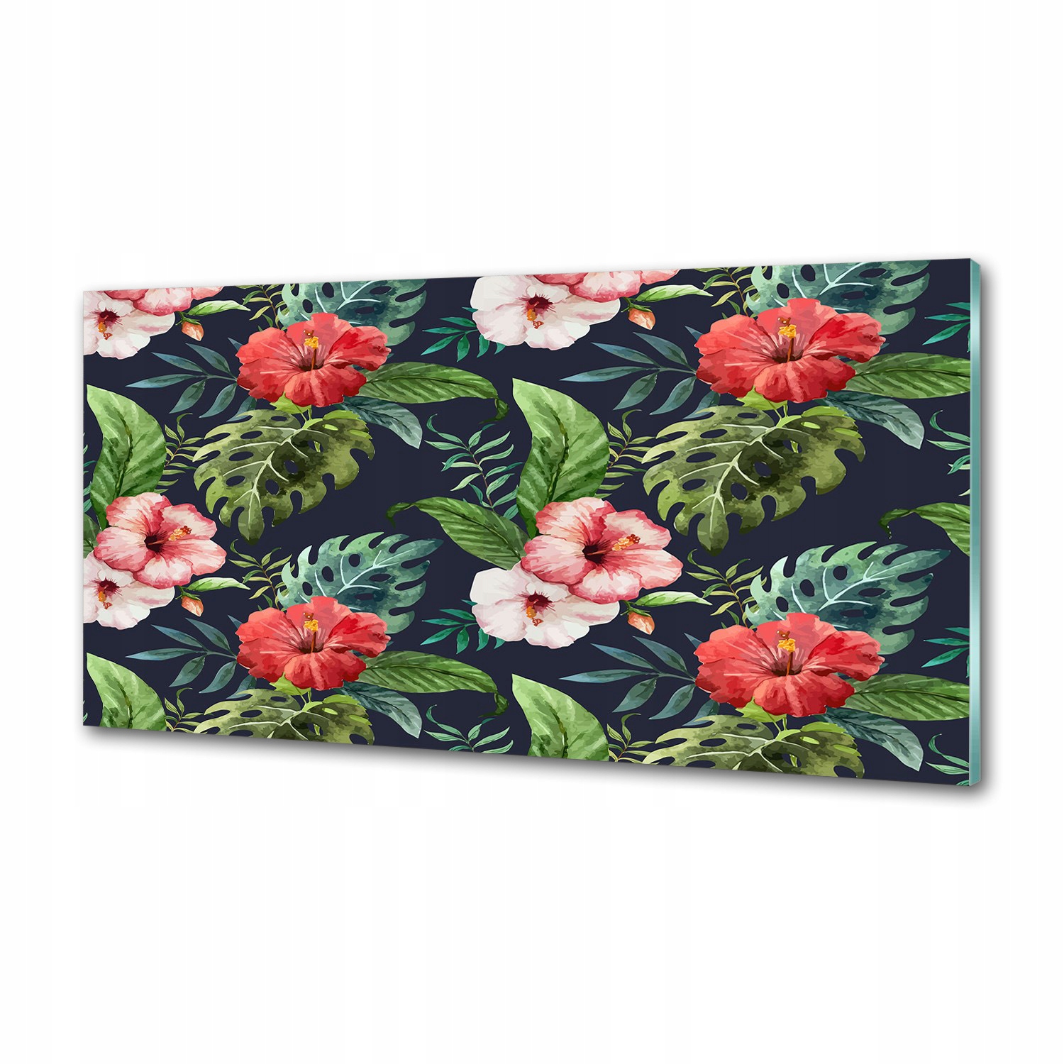 Panel do kuchyne Tropické kvety 100 x 50 cm Lepidlo