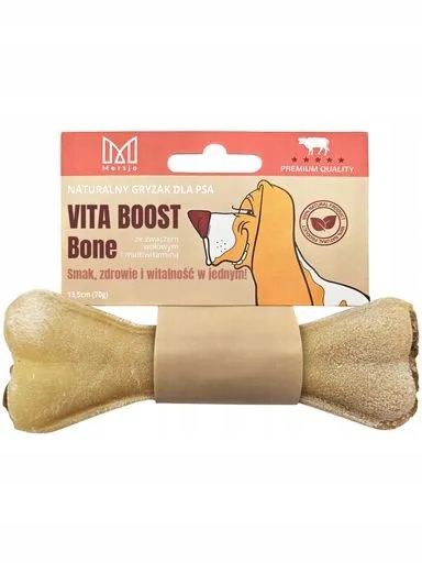 4x Mersjo Mersjo žvýkací kost pro psa s bachorem a multivitamínem 13,5 cm