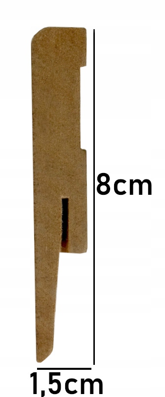 8 LISTWA PRZYPODŁOGOWA MDF DĘBOWA COKÓŁ 2400 mm Marka Paint me