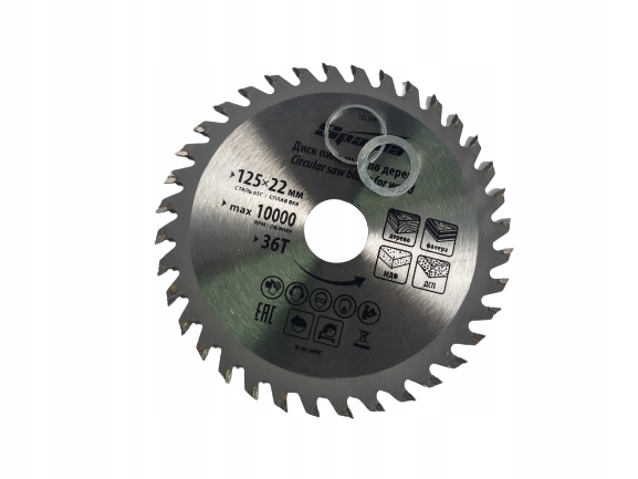

Tarcza piła do cięcia drewna125x22mm do szlifierki