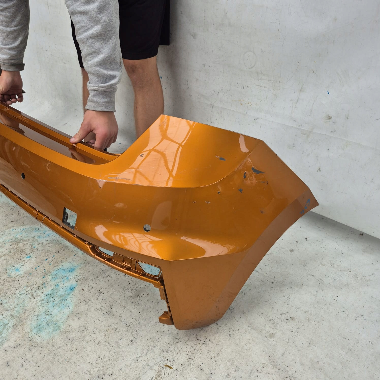 SKODA FABIA IV 4 HB 21-> bumper rear part rear 4XPDC