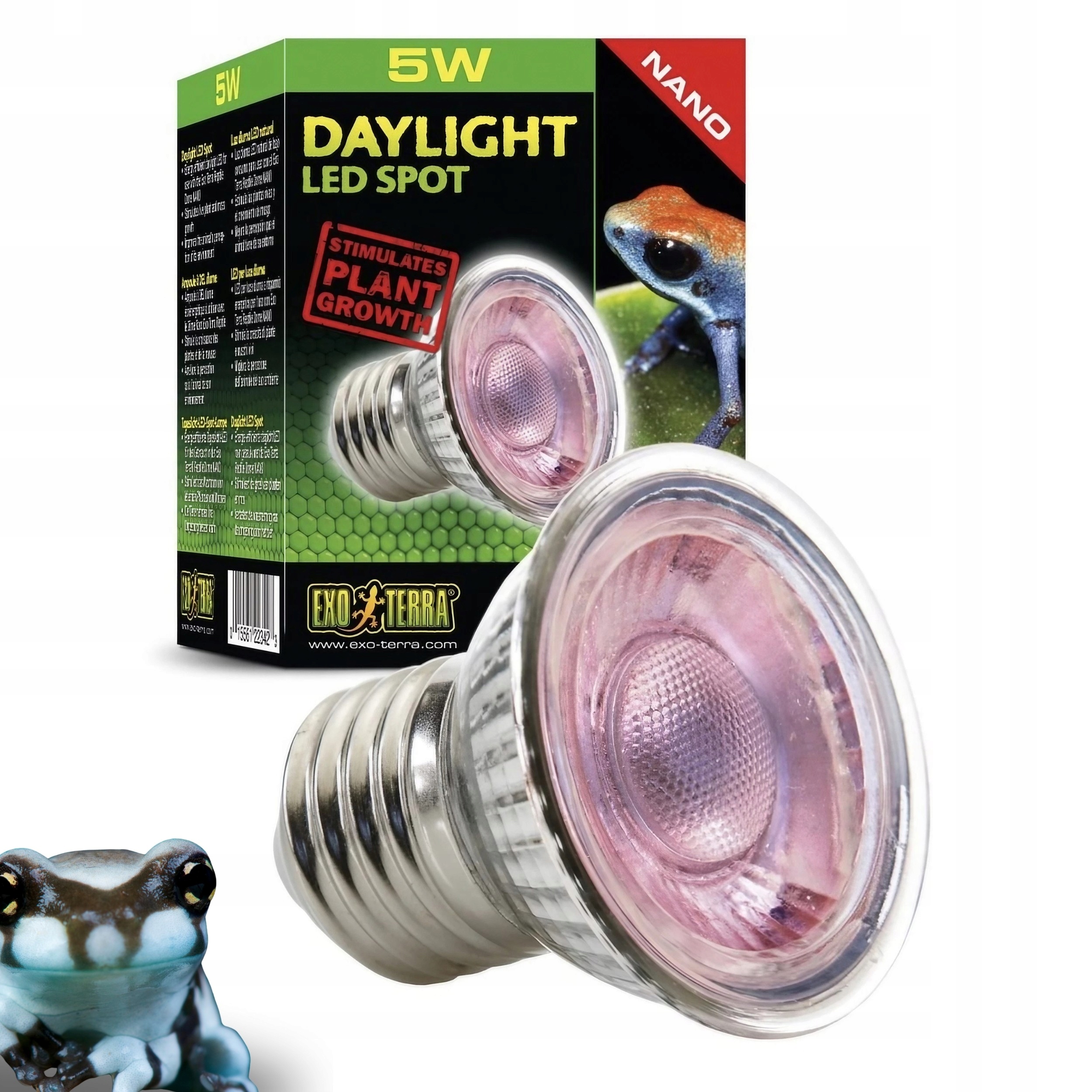 Exo Terra Nano Daylight Led Spot 5 W – Mini Led lampička, fotosyntéza rostlin