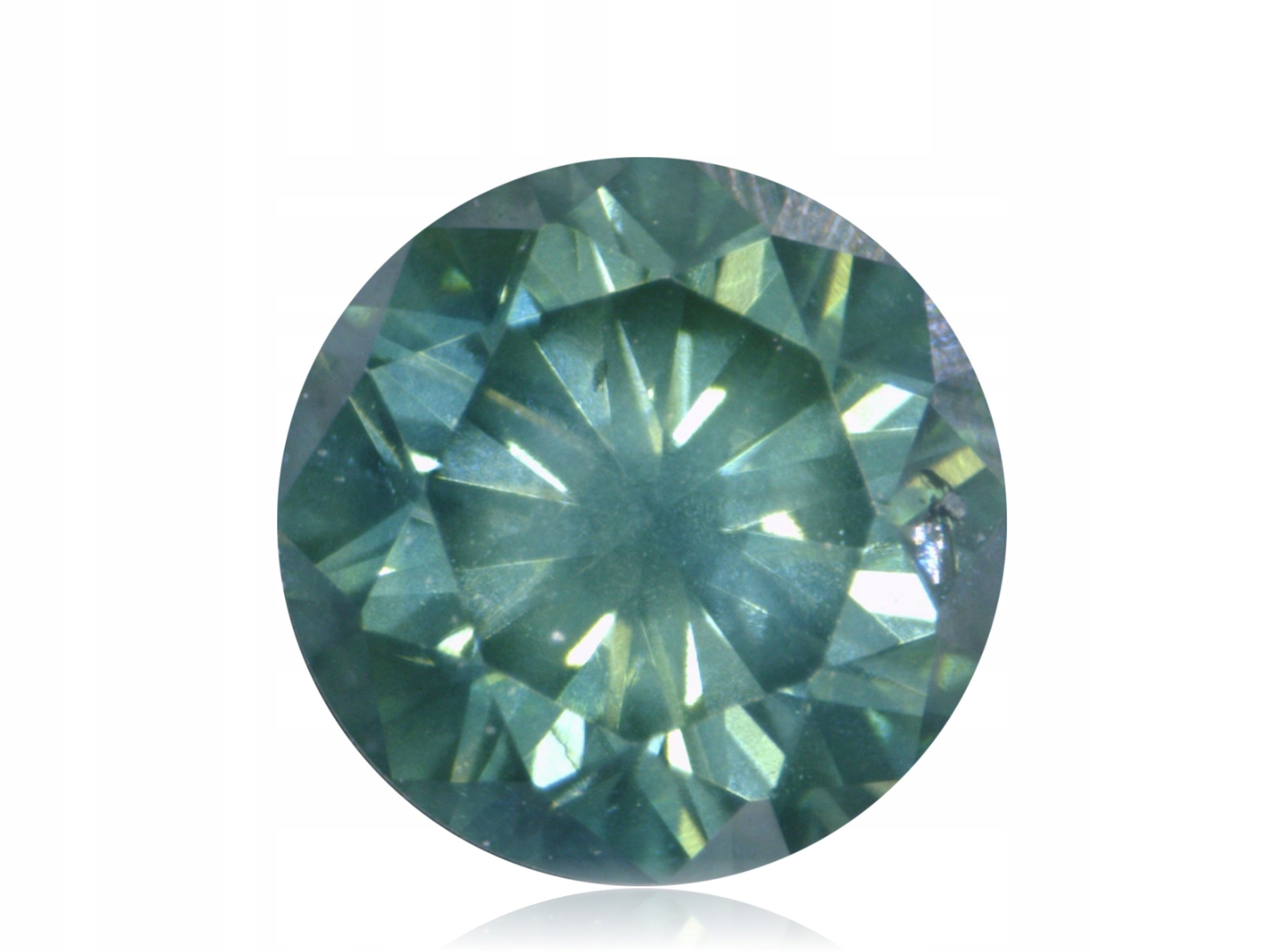 Diamant 0.06ct Zelený Briliant I1 eCertifikát Wbd