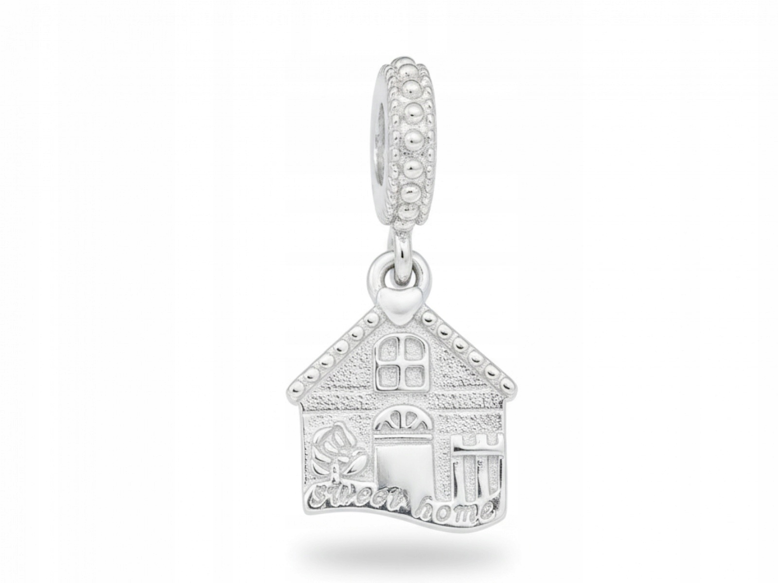 Přívěsek 925 beads Domek s nápisem lesklý, značkový, módní