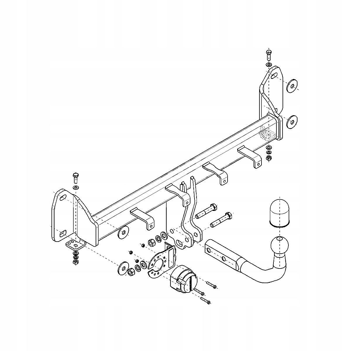 Hak holowniczy BMW X4 F26 SUV 14-18 MODUŁ WIĄZKA 13 PIN GRATIS Nowy Producent Steinhof