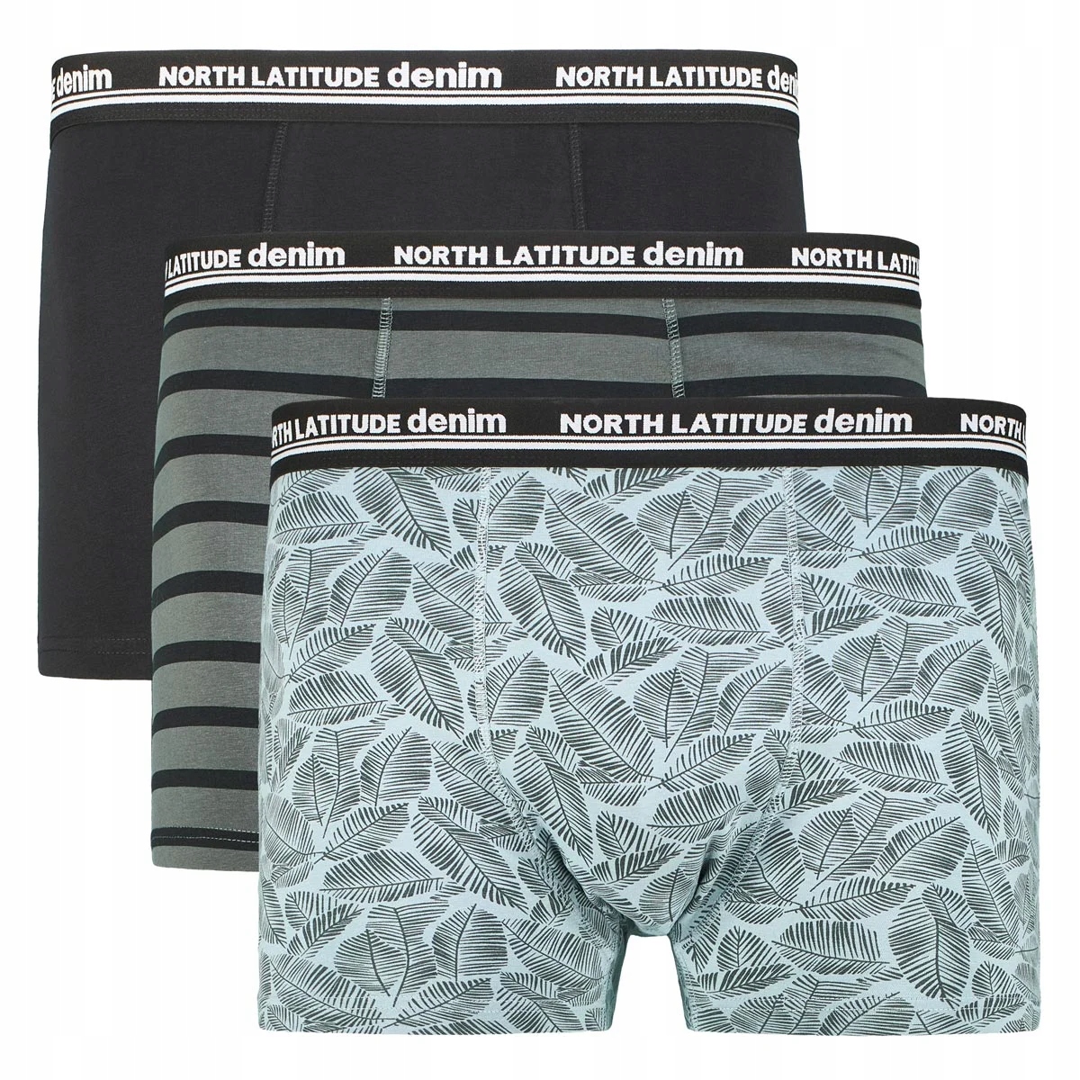 North Latitude Denim Pohodlné Boxerky Velké Velikosti 3PACK Sada 6XL